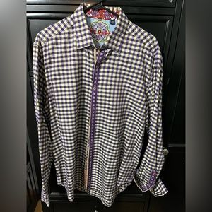 Robert Graham size L men's casual button down